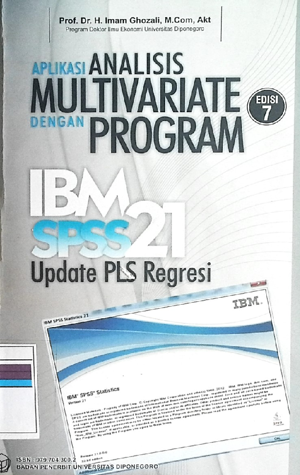 Aplikasi Analisis Multi Variate Dengan Program